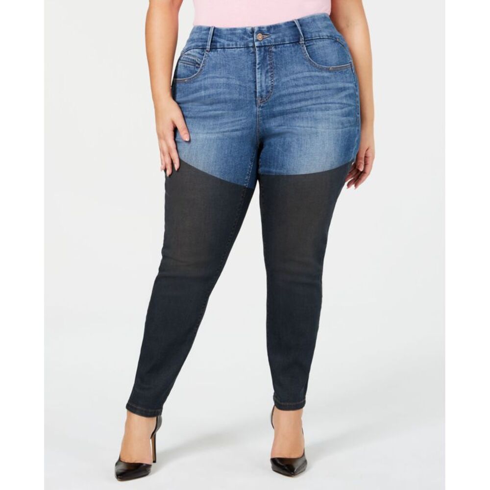 Ysj Plus Size Coated Skinny Jeans